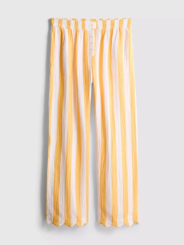 Love to Lounge pyjamasbukser med volanger og rette ben