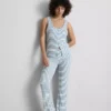 Love to Lounge ribbet, stripete pysjamaser-cami