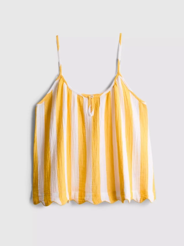 Love to Lounge stripete pyjamas-cami med rynker