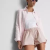 Løpeshorts i bomullsdenim