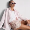 Løpeshorts i bomullsdenim