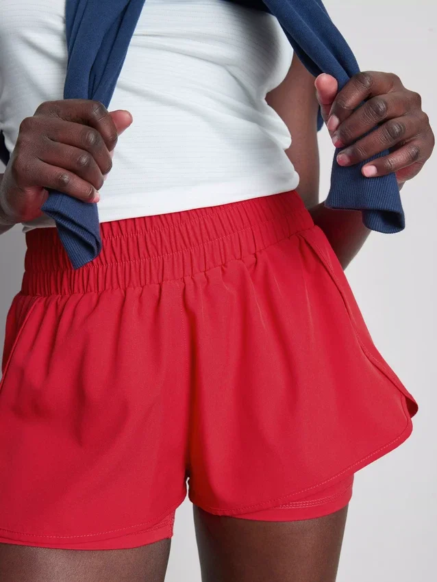 Løpeshorts med lag på lag