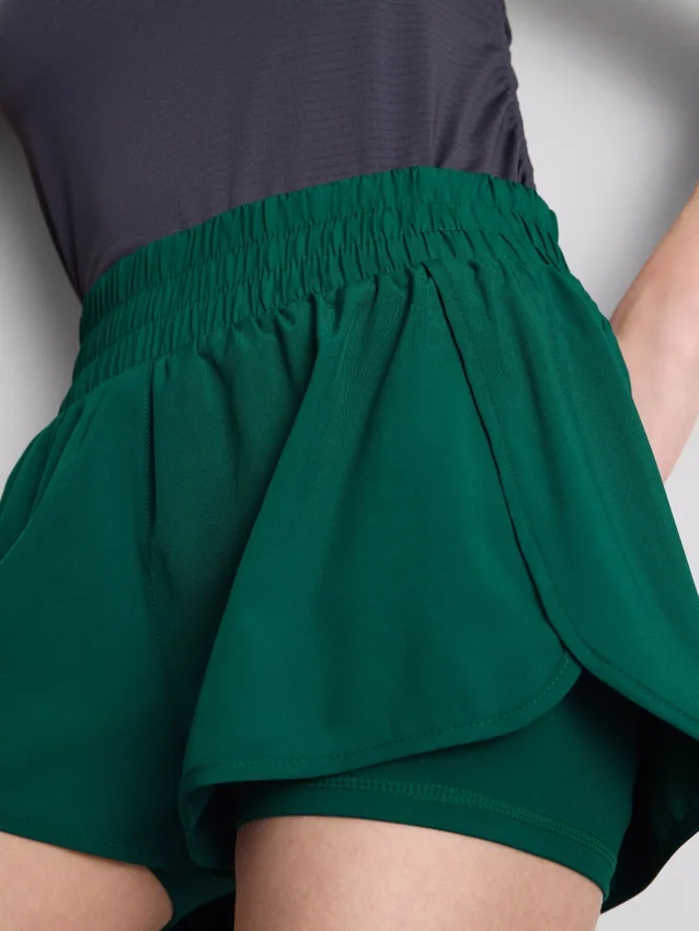 Løpeshorts med lag på lag