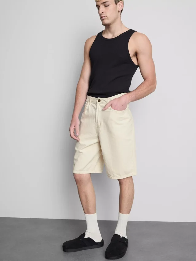 Løse denimshorts