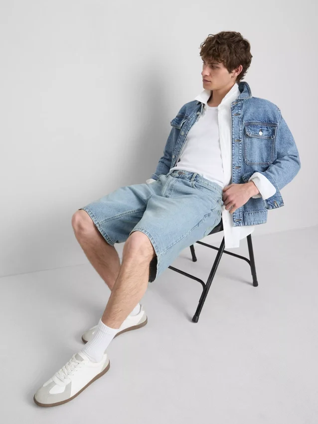 Løse denimshorts