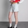 Løse shorts i bomull med snøring