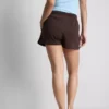 Løse shorts i bomull med snøring