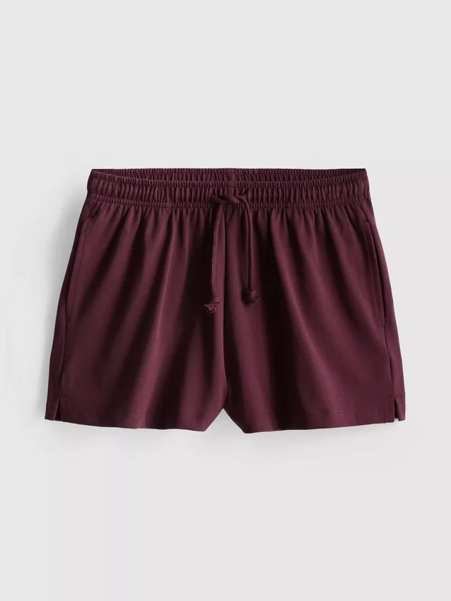 Løse shorts i bomull med snøring