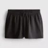 Løse shorts i bomull med snøring