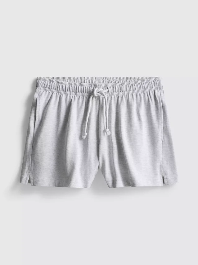 Løse shorts i bomull med snøring