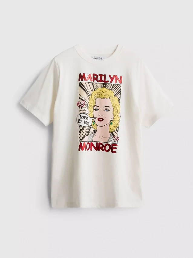 Marilyn Monroe oversized bomulls-T-skjorte