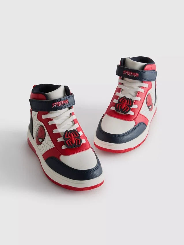 Marvel Spider-Man høye sneakers med lys