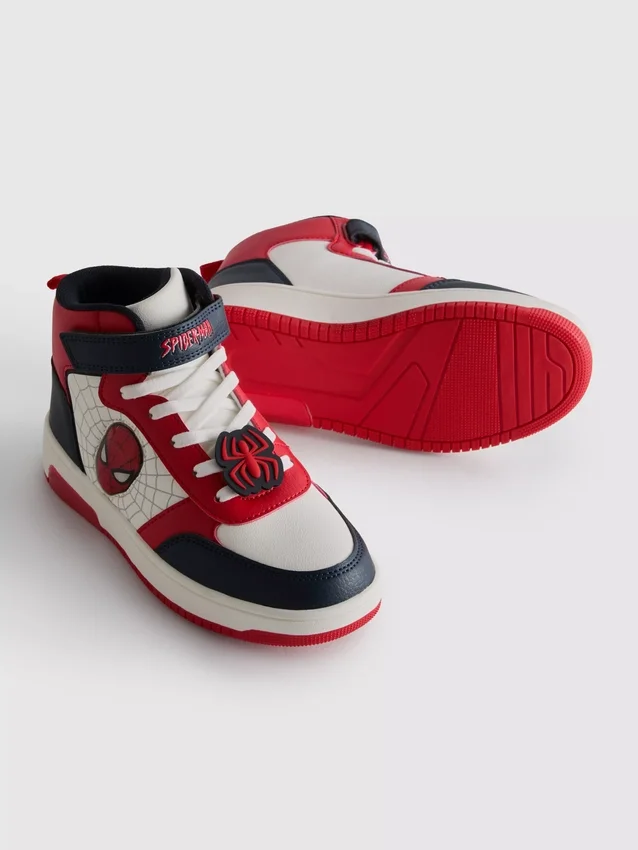 Marvel Spider-Man høye sneakers med lys