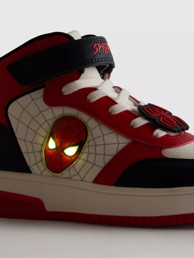 Marvel Spider-Man høye sneakers med lys