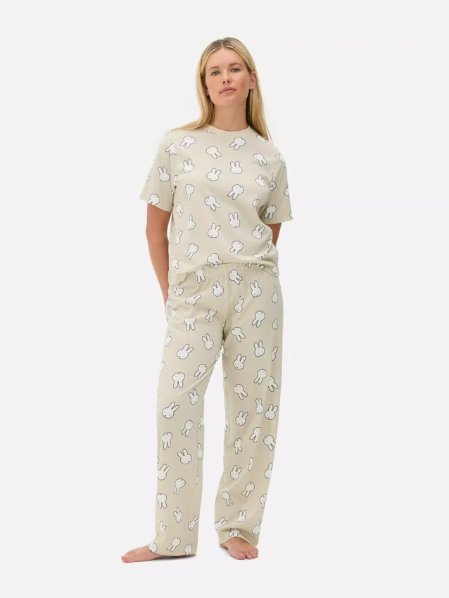 Miffy-pysjamaser i bomull med motiv