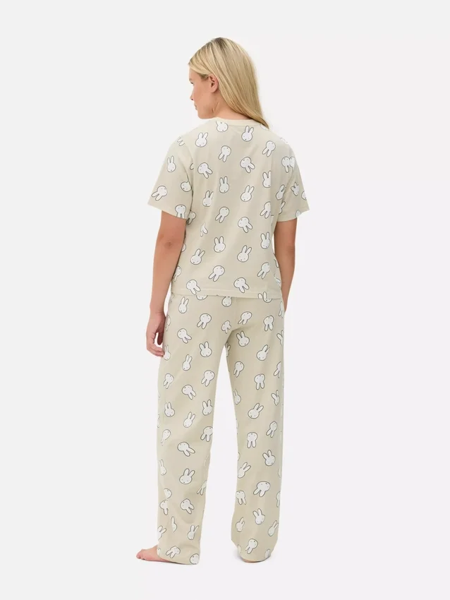 Miffy-pysjamaser i bomull med motiv