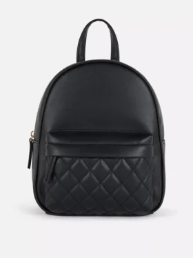 Mini-ryggsekk med diamantmønster