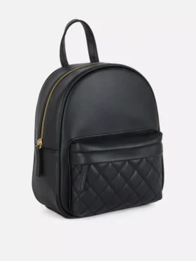 Mini-ryggsekk med diamantmønster
