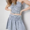 Mini-skater-skjørt i gingham