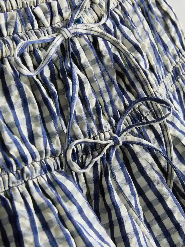 Mini-skater-skjørt i gingham