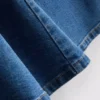 Minikjole i bomullsdenim med A-linje