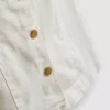 Minikjole i bomullsdenim med knapper