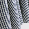 Minikjole med korsett i gingham-mønster