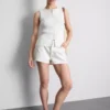 Minishorts i bomullsdenim