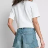 Minishorts i bomullsdenim