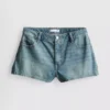 Minishorts i bomullsdenim