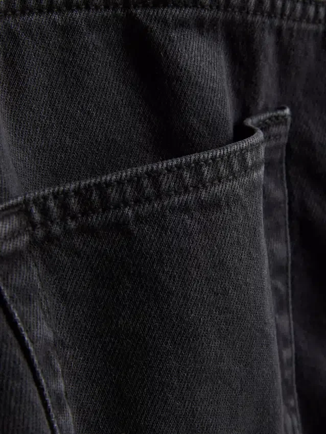 Miniskjørt i bomullsdenim