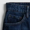 Miniskjørt i bomullsdenim