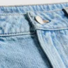 Miniskjørt i bomullsdenim