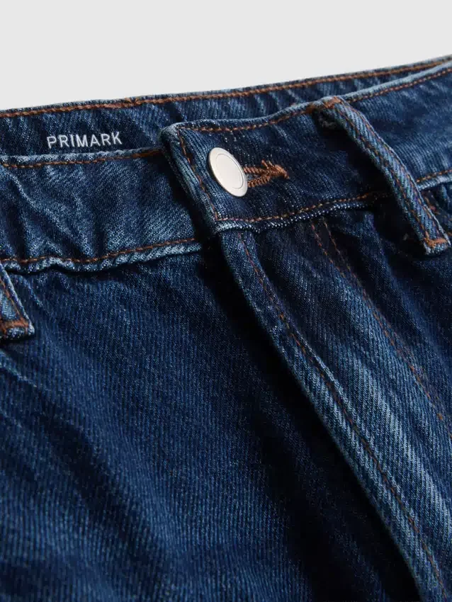 Miniskjørt i bomullsdenim