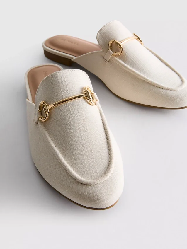 Mule-loafers med snaffle-detaljer
