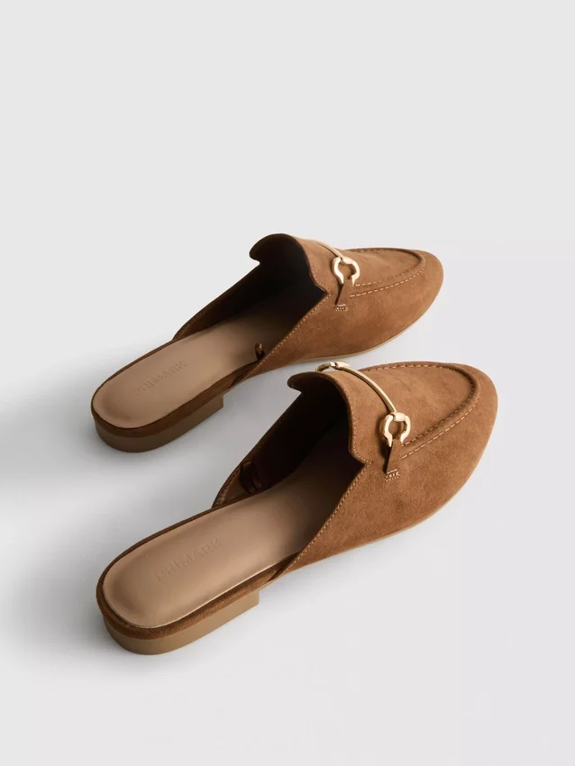 Mule-loafers med snaffle-detaljer