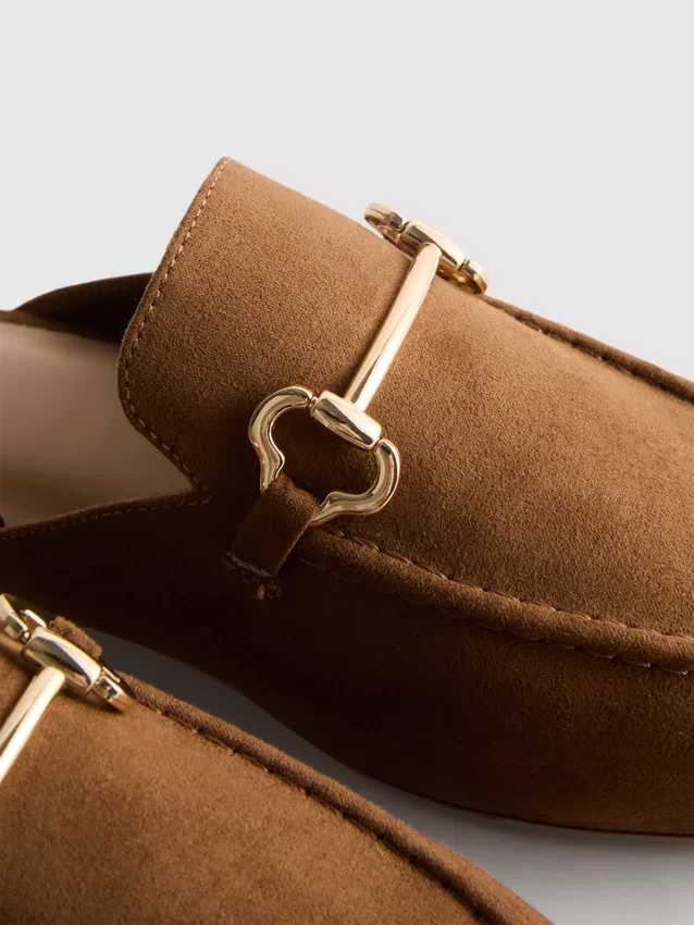 Mule-loafers med snaffle-detaljer