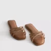 Mule-sandaler med «Diamanta»-veving