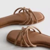 Mule-sandaler med «Diamanta»-veving