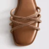 Mule-sandaler med «Diamanta»-veving