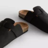 Mule-tøfler med lukket tå