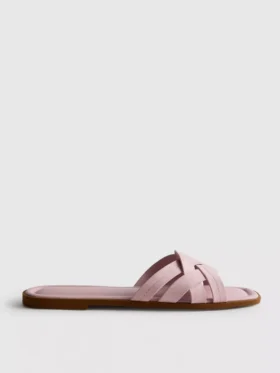 Mules med flettede stropper