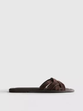 Mules med flettede stropper