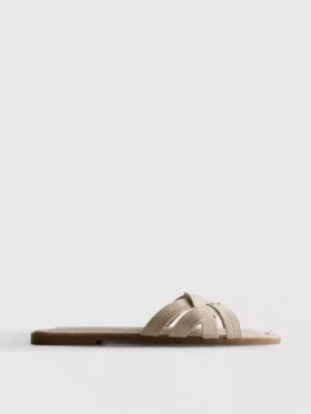 Mules med flettede stropper