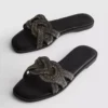 Mulesandaler med rhinestones
