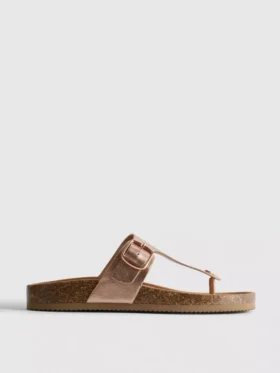 Mulesandaler med T-bar og spenne