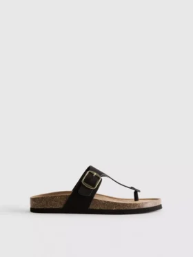 Mulesandaler med T-bar og spenne