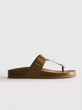 Mulesandaler med T-bar og spenne