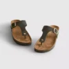 Mulesandaler med T-bar og spenne