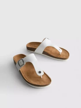 Mulesandaler med T-bar og spenne